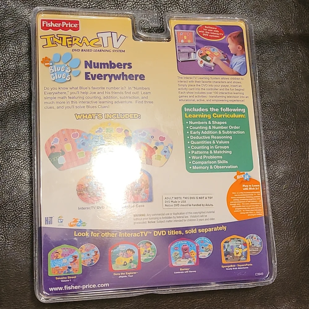 InteracTV Blue's Clues DVD Based Learning Sytem set for 3+ New